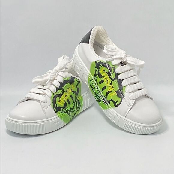 Versace Kids Medusa Smile low-top sneakers size 34 - Picture 5 of 13